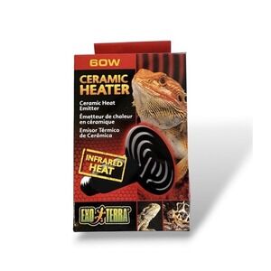 Exo Terra 60W Ceramic Infrared Heat Emitter Heater for Reptiles Lizards New